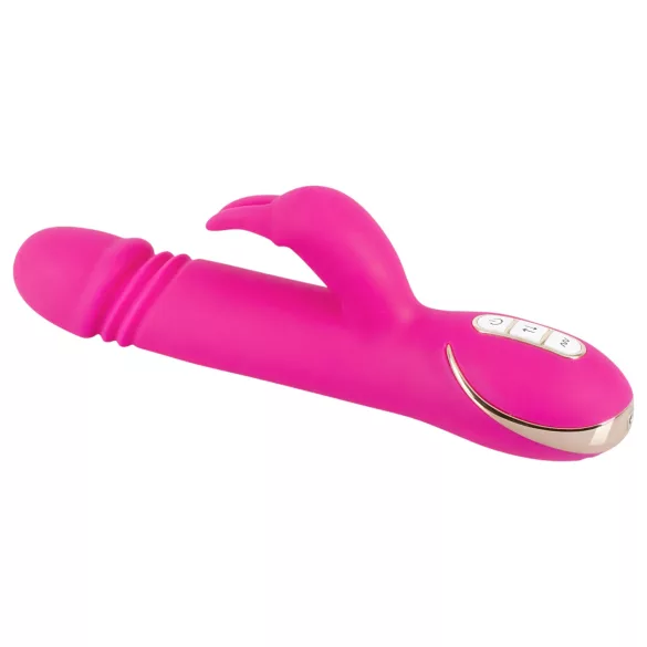 Vibe Couture Rabbit Skater - zajčji vibrator s potiskanjem - roza