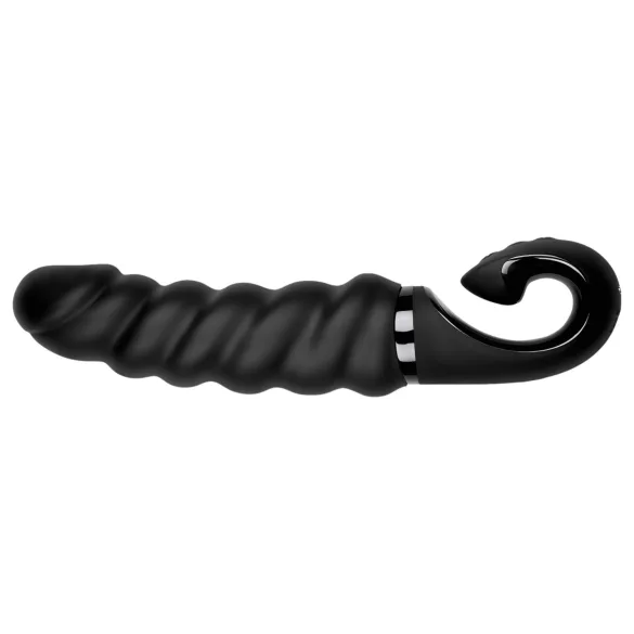 Gvibe - vibratorski stimulator G-točke - polnilni, vodoodporen silikon - črn