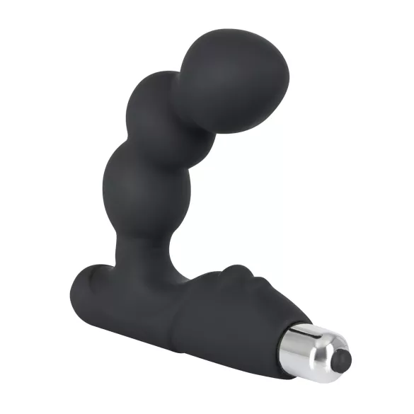 Rebel - vibrator za prostato z bunkicami - črna