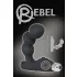 Rebel - vibrator za prostato z bunkicami - črna
