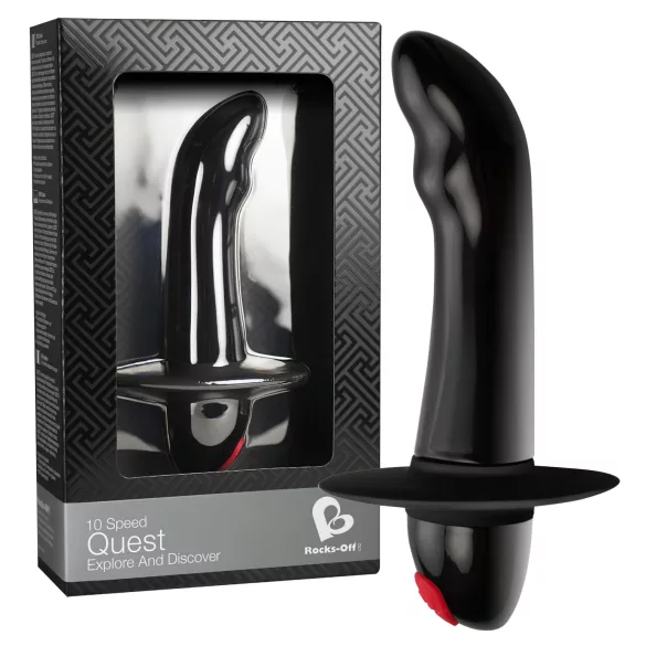 Quest - vibratorski masažer prostate - 10 načinov - črna