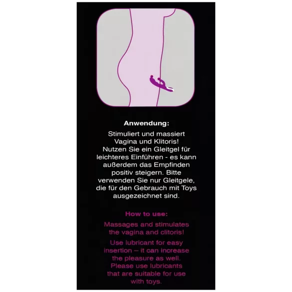 Javida - grelni vibrator za draženje klitorisa (vijoličen)
