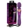 Javida Double - masažni vibrator - dvojna stimulacija - vijoličen