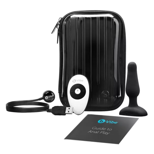b-Vibe Novice - analni vibrator za začetnike - črna