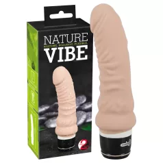 You2Toys - vibrator s stimulacijo - silikon - naravna barva