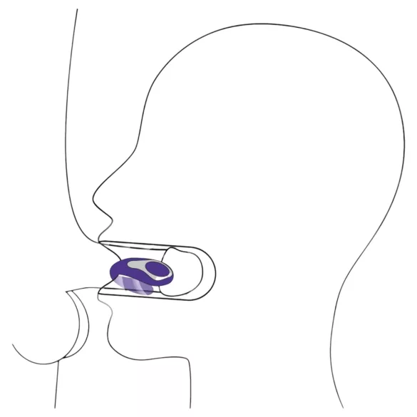 You2Toys - ustni vibrator - vibracijski, silikon, vijoličen, polnjenje