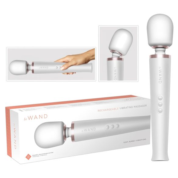 le Wand - ekskluzivni, brezžični masažni vibrator (beli)
