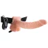 Fetish Strap-on 9 - nastavljiv strap-on vibrator - naravna barva