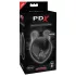 PDX Elite - vibrator za penis - silikonski - črne barve