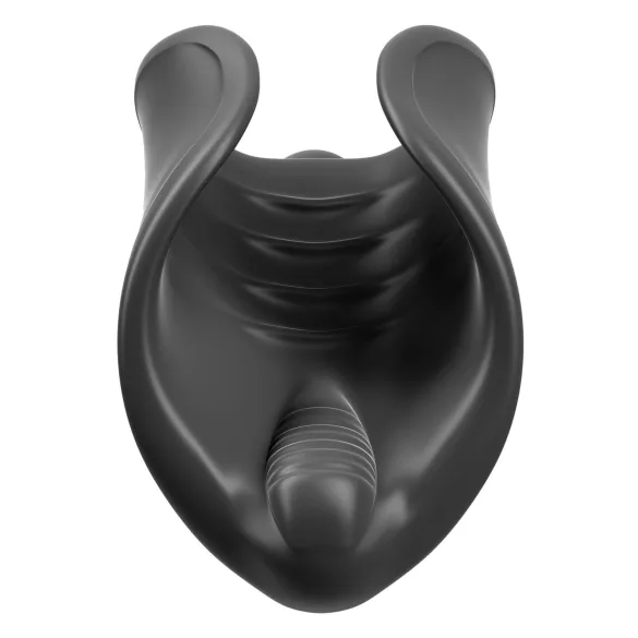 PDX Elite - vibrator za penis - silikonski - črne barve