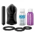 PDX Elite - vibrator za penis - silikonski - črne barve