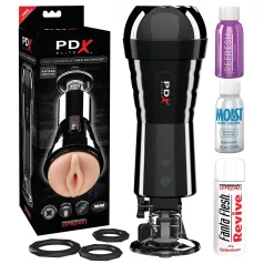   PDX - moški masturbator - sesalni in vibracijski vagina masturbator - črna