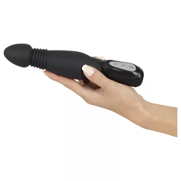 You2Toys - analni vibrator - potisni, vibracijski - črna