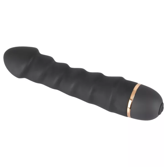 You2Toys - vibrator z rebrasti površino - upogljiv - črna