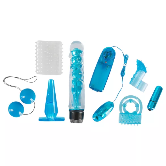 You2Toys - vibracijski komplet - 8 delov - modra