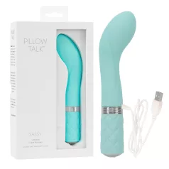   Pillow Talk Sassy - vibrator za G-točko - polnilni - turkizna