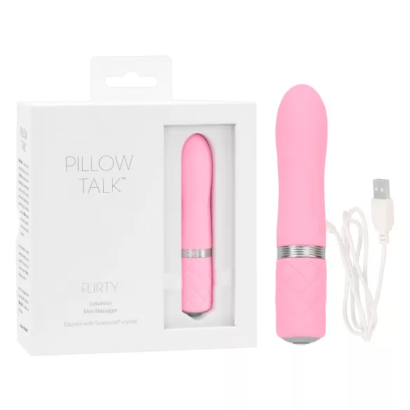Pillow Talk Flirty - vibracijski masažer paličica - akumulatorski - roza