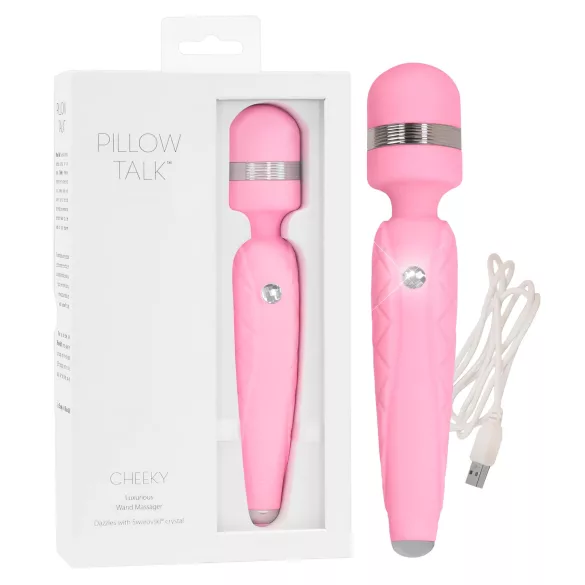 Pillow Talk Cheeky Wand - akumulatorski masažni vibrator (roza)