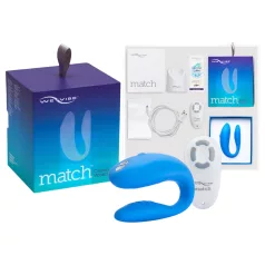   We-Vibe Match - vibrator za pare - vodoodporen, polnilni - moder