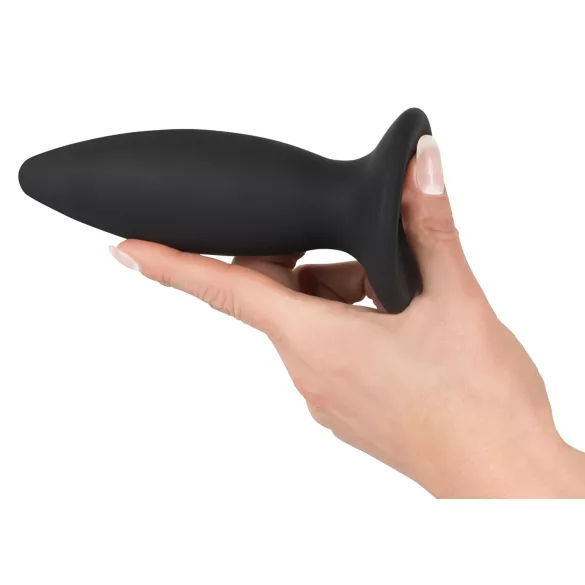 Black Velvets - analni vibrator za začetnike - polnilni, majhen, črn