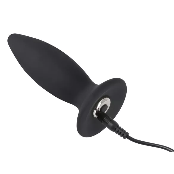 Black Velvets - analni vibrator za začetnike - polnilni, majhen, črn