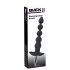Black Velvet - polnilni analni vibrator z 5 kroglicami (črn)