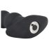 Black Velvet - polnilni analni vibrator z 5 kroglicami (črn)