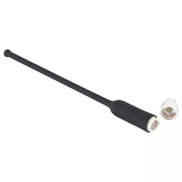 You2Toys - dilator za penis - vibracijski, silikon, črn (8-11 mm)