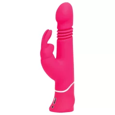   Happyrabbit - potisni vibrator z zajčjimi ušesi - polnjenje USB - roza