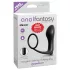 Pipedream - Analfantasy - analni vibrator za prst s penisnim obročkom (črn)