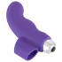 SMILE - ujjni vibrator - valovita oblika - silikon vijolična