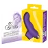 SMILE - ujjni vibrator - valovita oblika - silikon vijolična