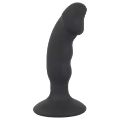   Black Velvets - analni vibrator s penisom - polnjenje - črna