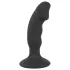 Black Velvets - analni vibrator s penisom - polnjenje - črna
