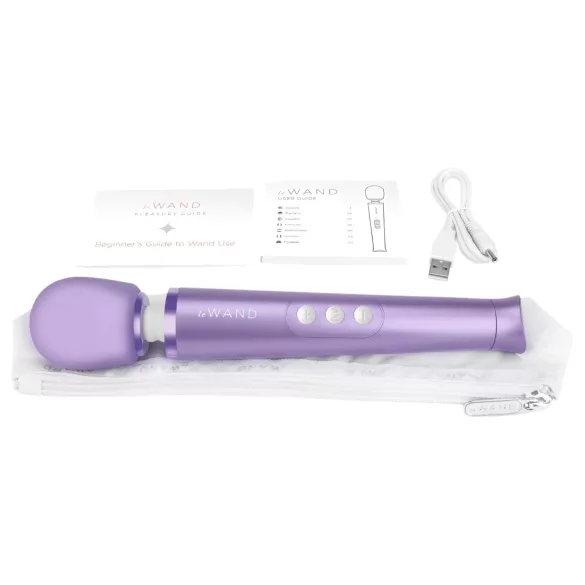 Le Wand Petite - ekskluzivni, akumulatorski masažni vibrator (vijoličen)