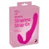 You2Toys - Double2Teaser - pripenljivi vibrator brez nosilnega paščka (roza)