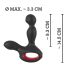 You2Toys Masažer - rotacijski, grelni vibrator za prostato (črn)