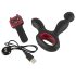 You2Toys Masažer - rotacijski, grelni vibrator za prostato (črn)