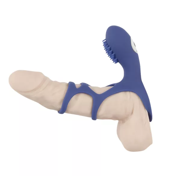 SMILE Couple - vibracijski penis obroček - polnilni - modra