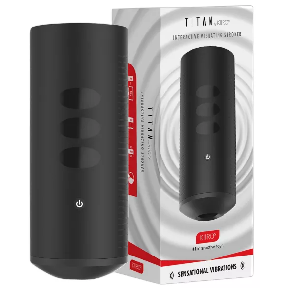 Kiiroo Titan Experience - interaktivni masturbator na akumulator (črna)
