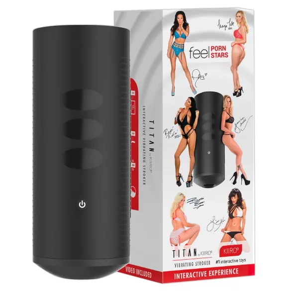 Kiiroo Titan Experience - interaktivni masturbator na akumulator (črna)