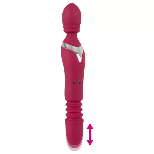 Javida Thrusting - 3v1 masažni vibrator (rdeč)