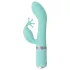 Pillow Talk Kinky - akumulatorski, 2-motorni vibrator za točko G (turkizen)