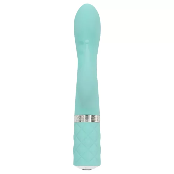 Pillow Talk Kinky - akumulatorski, 2-motorni vibrator za točko G (turkizen)