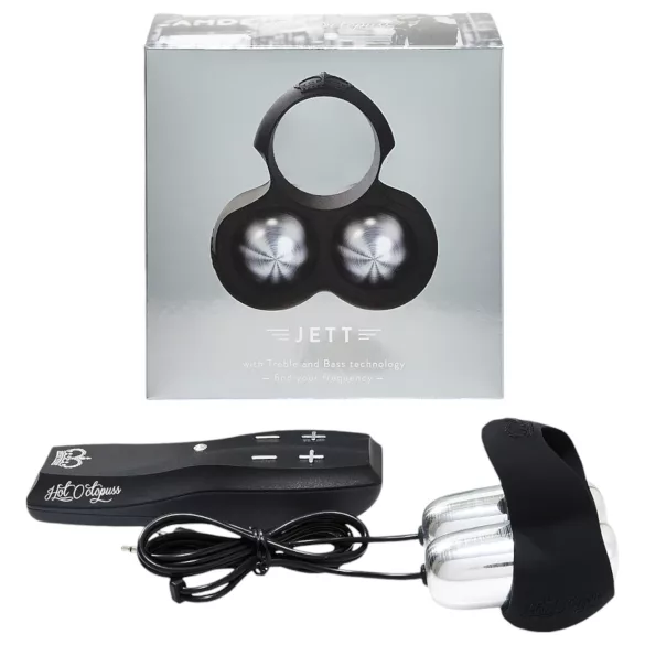 HOT Octopuss JETT - vibracijski stimulator penisa - 2 motorja - črn
