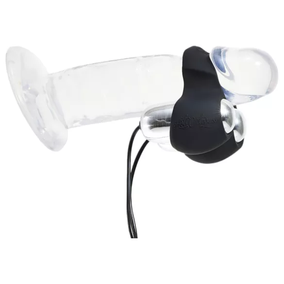 HOT Octopuss JETT - vibracijski stimulator penisa - 2 motorja - črn