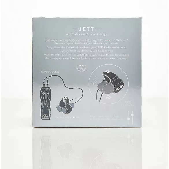 HOT Octopuss JETT - vibracijski stimulator penisa - 2 motorja - črn