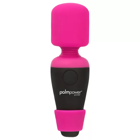 PalmPower Pocket Wand - mini vibrator - masažer - roza-črna