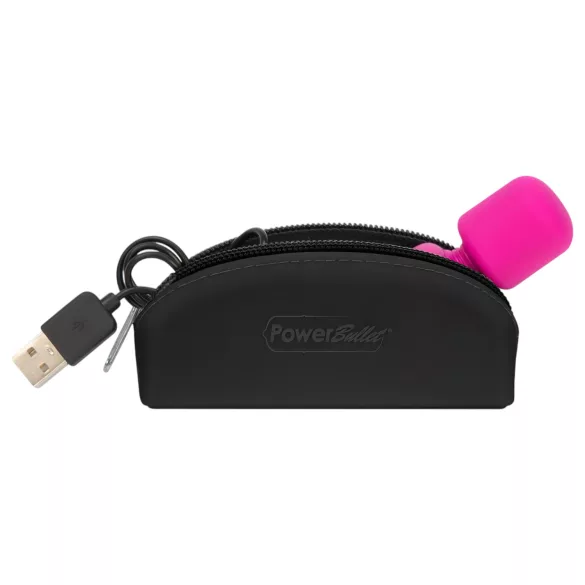 PalmPower Pocket Wand - mini vibrator - masažer - roza-črna