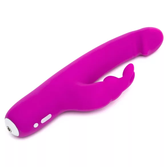 Happyrabbit - realistični slim vibrator z nastavkom za klitoris